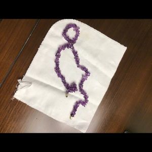 Amethyst necklace 15 inch length